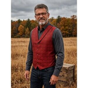 Gibson trading co western vest sixe 3x paisley